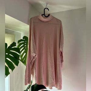 Long « col roulé » light pink